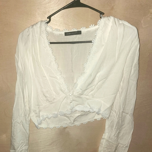 SHEIN Tops - White crop top